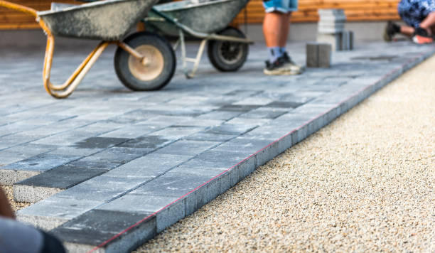 Permeable Paver Driveway in Gardiner, ME